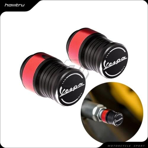Scooter Wheel Tire Valve Caps Case for Piaggio Vespa Sprint Primavera GTV GTS 50 125 150 250 300 300ie Touring Super