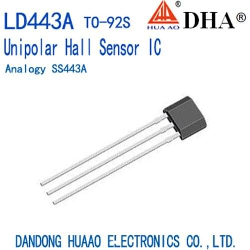 LD443A SS443A Unipolar Hall Sensor ASIC TO92S