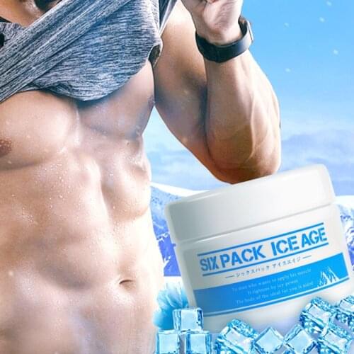 Japan Six Pack Ice Age Massage Cream for Body Slimming Gel Anti Cellulite Weight Loss Diet Support Potbelly Remover Cold Therapy