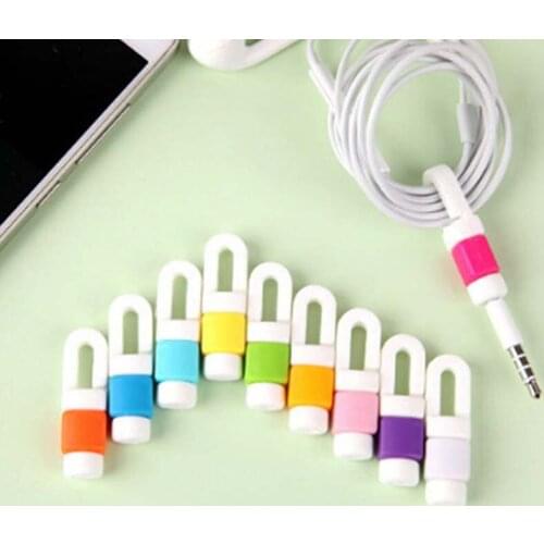 Mobile phone earphone cable Protective sleeve receives wire machine Charger