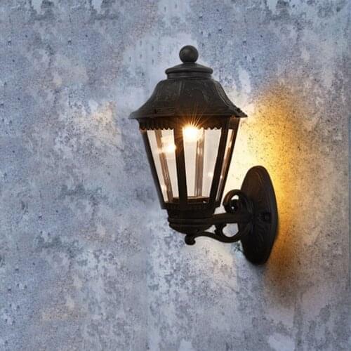 New Italian Wall Lamp Outdoor Balcony Villa Courtyard Wall Light Creative Backyard Garden Fence Sconce Lamp