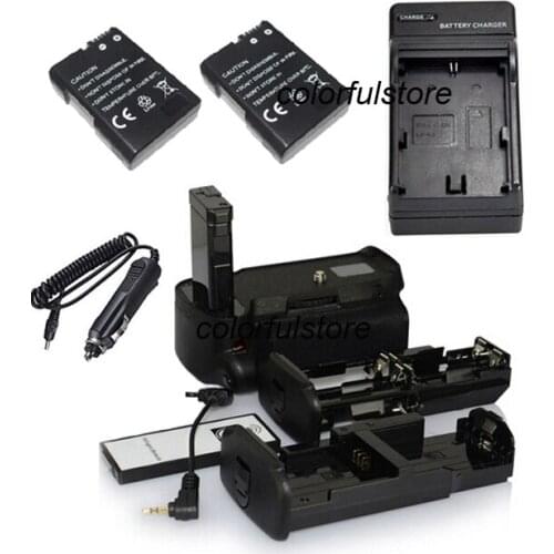 Battery Handle Hand Grip For Nikon D5100 D5200 SLR Camera as MB-D51 MBD51+Remote Control+2 EN-EL14+Car Charger+AA Battery Holder