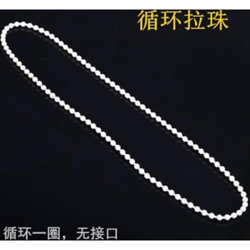 5 M Roller and Roman Shade Blind Beaded Chain Cord White Plastic Roller Blind Chain Repair，Roller Curtain Bead Rope,Blind Beaded