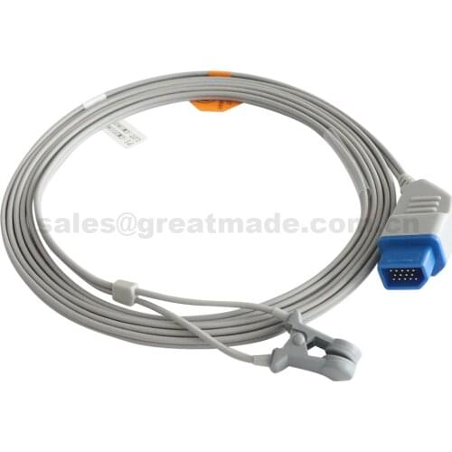 Compatible with Nihon Kohden Adult ear clip sensor,14pin ,L=3M