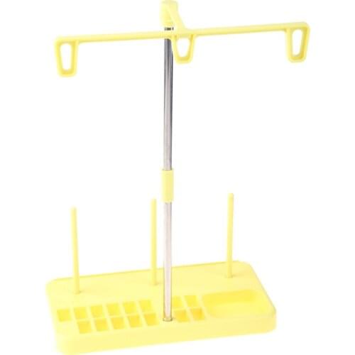 94PF 3 Spools Holder Stand Plastic Detachable Sewing Machine Accessories Embroidery Thread Rack Storage for Domestic