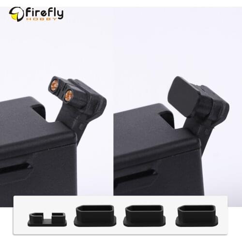 Sunnylife 4Pcs/Set Battery Charging Port Protectors Dustproof Silicone Plug Cover for DJI FPV Drone