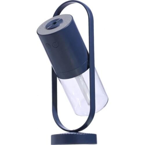 200ml USB Air Humidifier LED Rotary Light Ultrasonic Essential Oil Mist Diffuser Projection lamp Portable USB Rechargeable fan