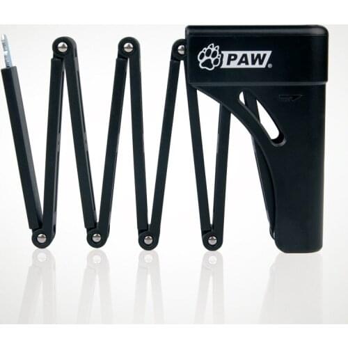 PAW High Quality Folding Lock Mountain Road Bike Lock Tire Zinc Alloy Body ABS Housing Portable 312g Folding Lock