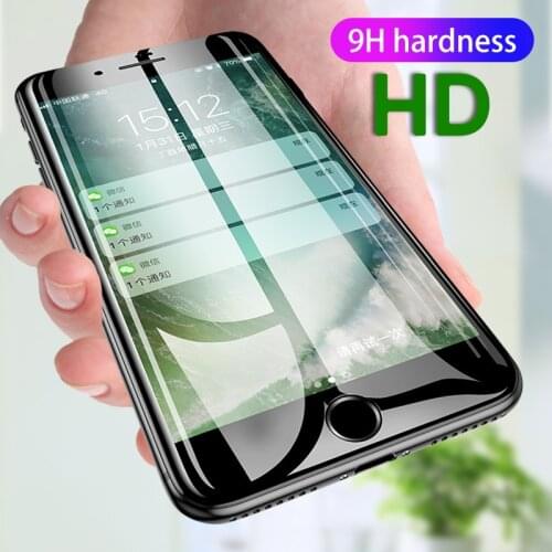 Full Coverage Tempered Glass For iPhone 7 8 Plus 6S 6 S Plus SE 2020 5S 5 S 6plus 7plus Anti-scratch Screen Protector Cover