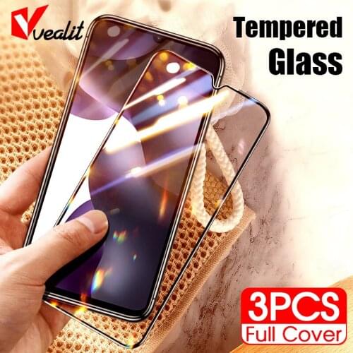 1-3Pcs Full Cover Tempered Glass for Xiaomi Poco X3 Nfc M3 F3 X2 C3 M2 Pro Screen Protector Xiaomi 11X10t 9t 9 10 lite A3 Glass