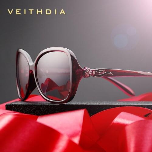 VEITHDIA Womens Sun glasses Polarized Gradient Lens Luxury Ladies Designer Sunglasses Eyewear Accessories For Women 3012