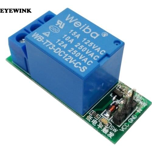 1 way 12V relay module relay microcontroller expansion board development board low level trigger
