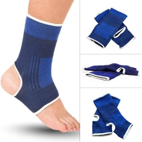 1 pair Ankle Protector High Qualit Elastic Compression Wrap Sleeve Men High Elastic Football Basketball Volleyball Gym Training