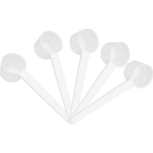 100Pcs 5G Plastic Coffee Measuring Spoon, Used for Milk Powder, Liquid Seasoning, Reusable Compatible Spoon