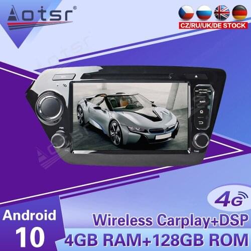 2 Din IPS Android 10 DSP Car Multimedia Player For KIA RIO 3&4 K2 2011-2016 2017 GPS Navigation Audio Radio BT Stereo head unit