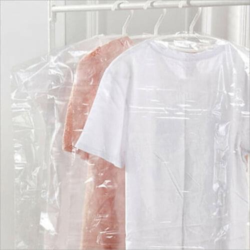 20PCS Plastic Clear Dust-proof Cover Sui Clothes Garment Suit Cover Bags Dustproof Storage Plastic Protector
