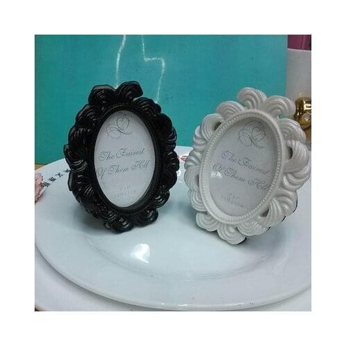 30pcs/Lot+Victorian Style White&Black Baroque Picture/Photo Frame Place Card Holder Wedding&Bridal Shower Favors+FREE SHIPPING