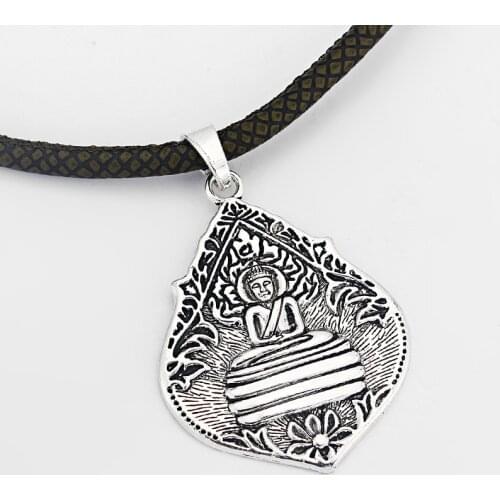 4PCS Large metal Tibetan Teardrop Meditation Buddhist Charms 71*53mm Pendants for Jewelry Making Necklace Findings Accessories