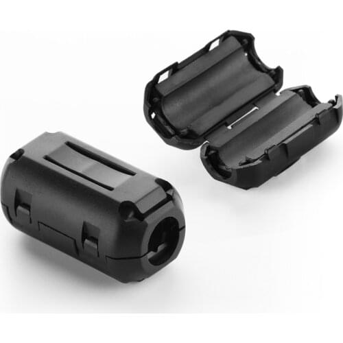 5mm Clip-On Ferrite Ring Core Noise Suppressor For EMI RFI Clip Cable Active Components Filters