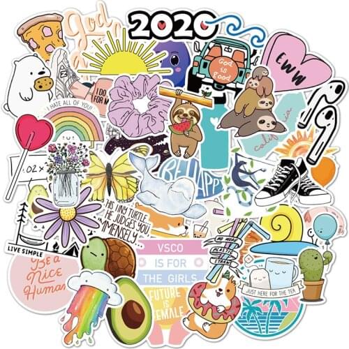75pcs Cartoon Style Stickers Pack For Skateboard Guitar Water Bottle Motorcycle Laptop Waterproof Computer Graffiti Sticker