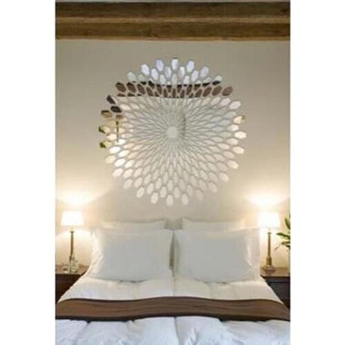 Useful Acrylic Square Decorative Mirror Wall Stickers Environmentally high-quality Bathroom Livingroom Bedroom Decorative Mirror