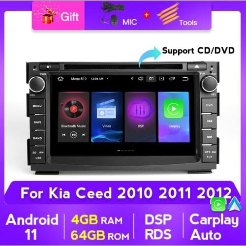 PX5 2DIN Android 11 Car radio For Kia Ceed Venga 2010-2016 2DIN android auto audio stereo navigation screen multimedia bluetooth