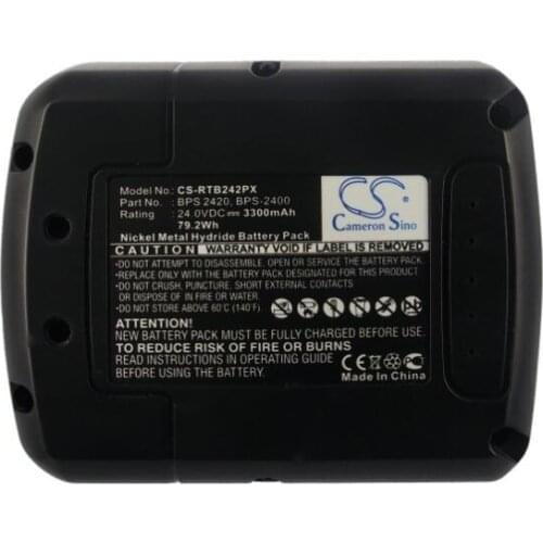 Cameron sino 3300mah battery for RYOBI CRH-2400RE CRH-240RH BPS 2420 BPS-2400 Power Tools Battery