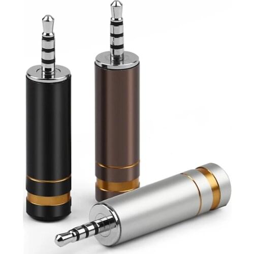 Jack 2.5 Headphone Plug Connector 4 Pole Rhodium Plated Copper DIY Headset Wire Audio Adapter Hifi 2.5mm Male Earphone Minijack