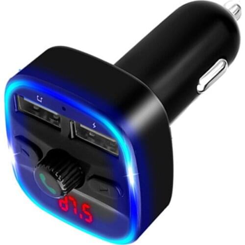 FM Transmitter Wireless Bluetooth 5.0 Car Kit Handsfree MP3 Audio Music Player Radio Modulator Car Kit3.1A Dual USB Charger