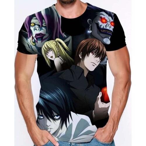 Death Note Anime T Shirt Clothes Tops Camisetas Manga For Men Ropa Hombre Clothing Tee Koszulki Chemise Homme Masculina Poleras