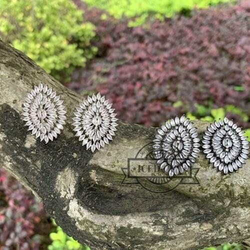 2019 Hot Sell Low Price Stylish Women Birthday Gift Pink Rose Quartz Earrings Jewelry