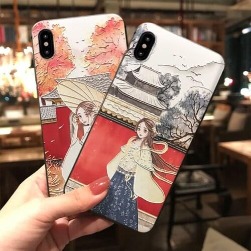 Beauty 3D Embossed Phone Case for Huawei P20 P30 P40 Mate 10 20 30Lite Pro Honor 8X 9 10 20 30Pro Soft TPU Back Cover Coque