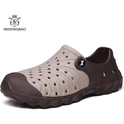 Hot Sale Mens Sandals PVC Breathable Sports Sandals Water Shoes Fishing Sneakers Mens Beach Sandals Water Shoes Large Size 46
