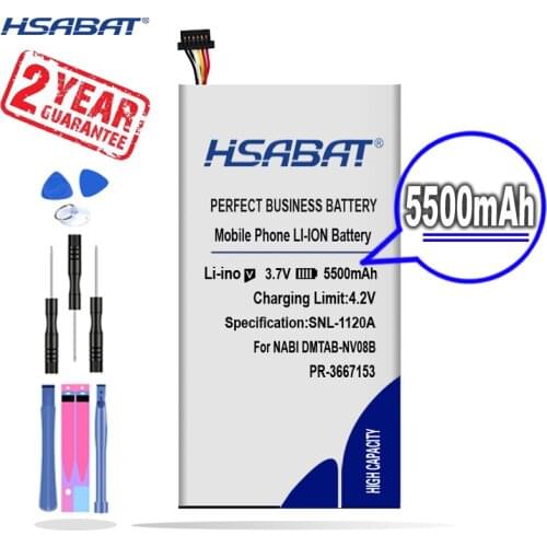 New Arrival [ HSABAT ] 5500mAh Replacement Battery for NABI DMTAB-NV08B Dreamtab 8" PR-3667153