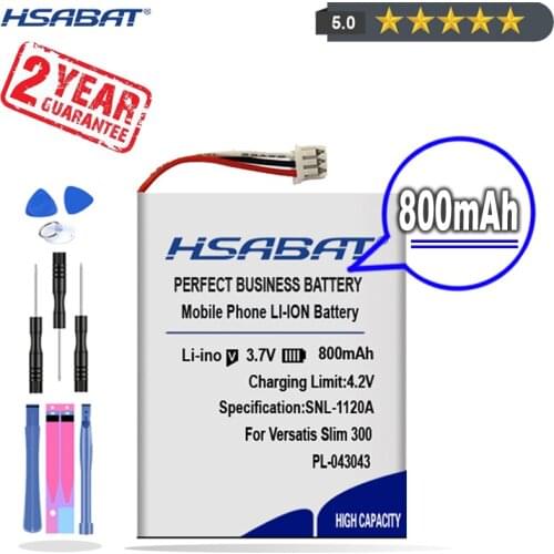 New Arrival [ HSABAT ] 800mAh Replacement Battery for Alcatel Versatis Slim 300,Thomson PL-043043