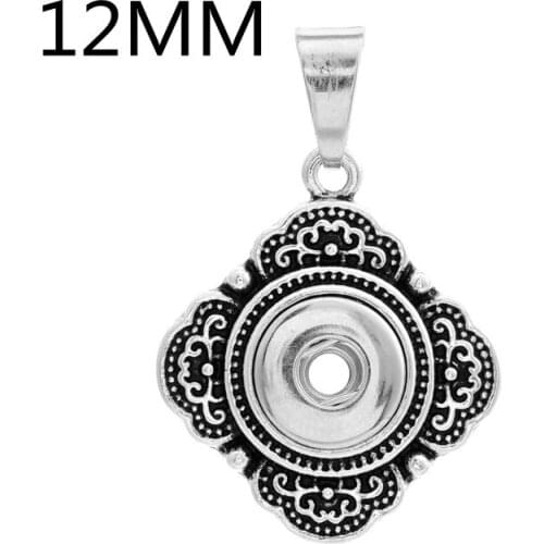New PJ1014 Vintage pattern charm snap Pendants fit 12mm charm snap buttons fashion DIY Fittings wholesale