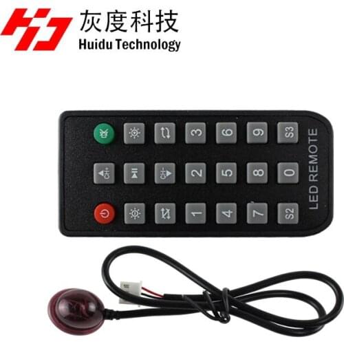 HUIDU single and double color LED control card infrared remote control for led control card like huidu HD-S63 HD-S62