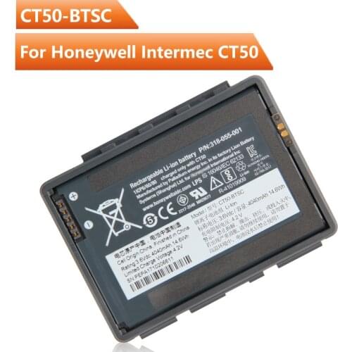 Original Replacement Battery CT50-BTSC For Honeywell Intermec CT50 4G/LTE 318-055-001 Authentic Rechargeable Battery 4040mAh