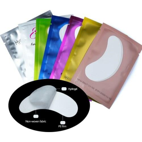 Hot 50/100pc Patches for Eyelash Extension Stickers Eye Pads Paper Under Eyes Grafted Lash Stickers Beauty Tips Wraps Tools Pad