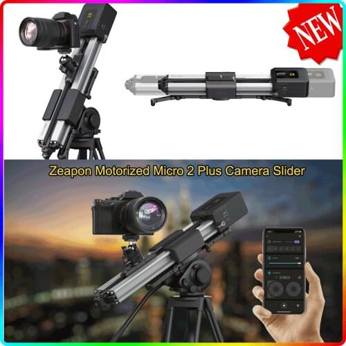ZEAPON Micro 2 mini portable ultra silent motor Motorized Camera Video Double Distance parallel Slider Macro Track
