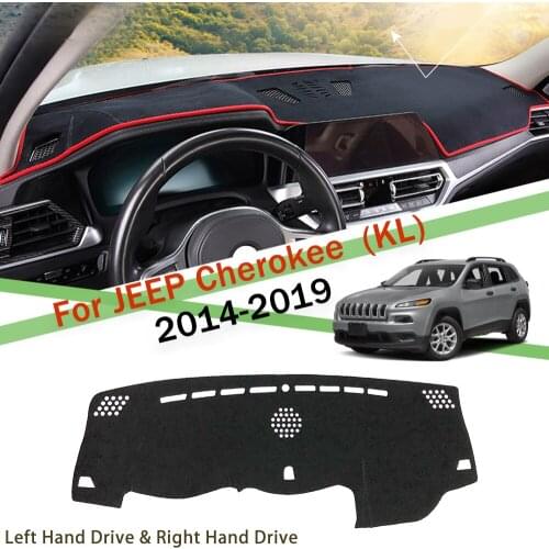 Anti-Slip Mat For Jeep Cherokee KL 2014 2015 2016 2017 2018 2019 Dashboard Cover Sunshade Dashmat Accessories