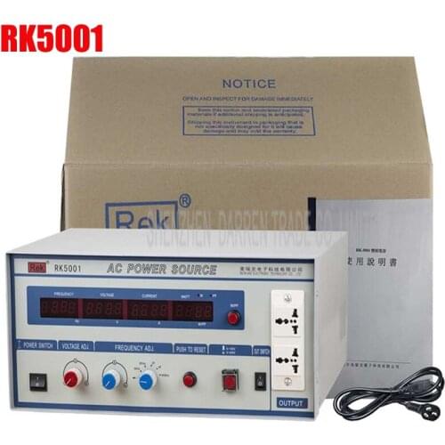 220V Variable power supply regulated Single phase frequency conversion RK5001 laboratory AC Power Source 1KW 1KVA 47Hz-63Hz