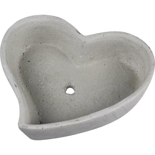 Heart Planter Concrete Mold Handmade Silicone Cement Flowerpot Mould