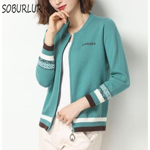 SOBURLUR Women's Cardigans With A Zipper