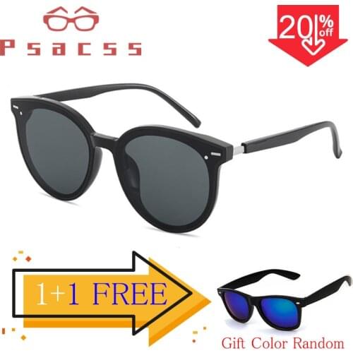 Psacss NEW Vintage Sunglasses Women Men Fashion Gentle Retro Luxury Brand Designer Womens Sun Glasses gafas de sol mujer UV400