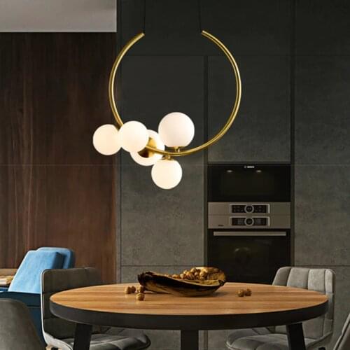 Modern LED Restaurant Pendant light G9 LED Gold Black White Metal New design Kitchen Bar Bedroom Pendant lamp Loft Decoration