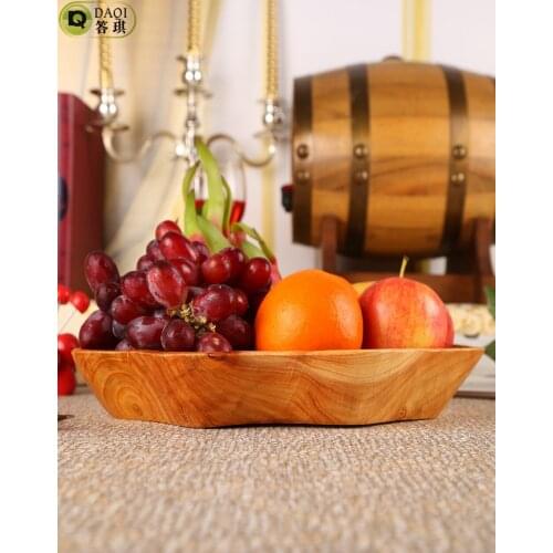 Plum natural wood grain dish dish fruit plate storage tray