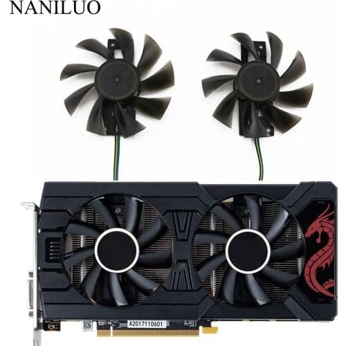 4Pin GA92S2U RX570 GPU VGA Cooler Graphics Fan For Radeon PowerColor Red Dragon RX 570 Dual Cool Cards Cooling Replacement Fan