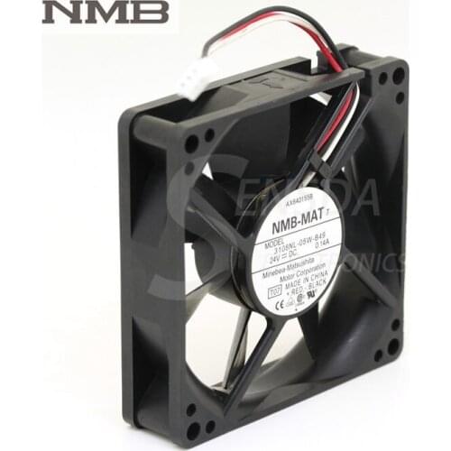 Original For NMB 3108NL-05W-B49 8020 8CM 24V 0.14A three line 3-pin alarm inverter axial cooling fans