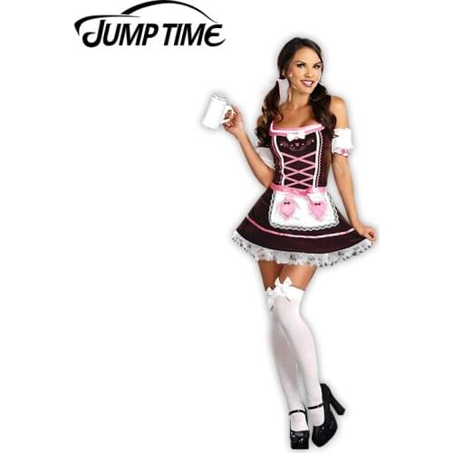 Jump Time 13cm x5.5cm Pin Up Girl Vinyl Decal Sexy Maid outfit Car Sticker Truck Window Laptop Decor Car Assessoires